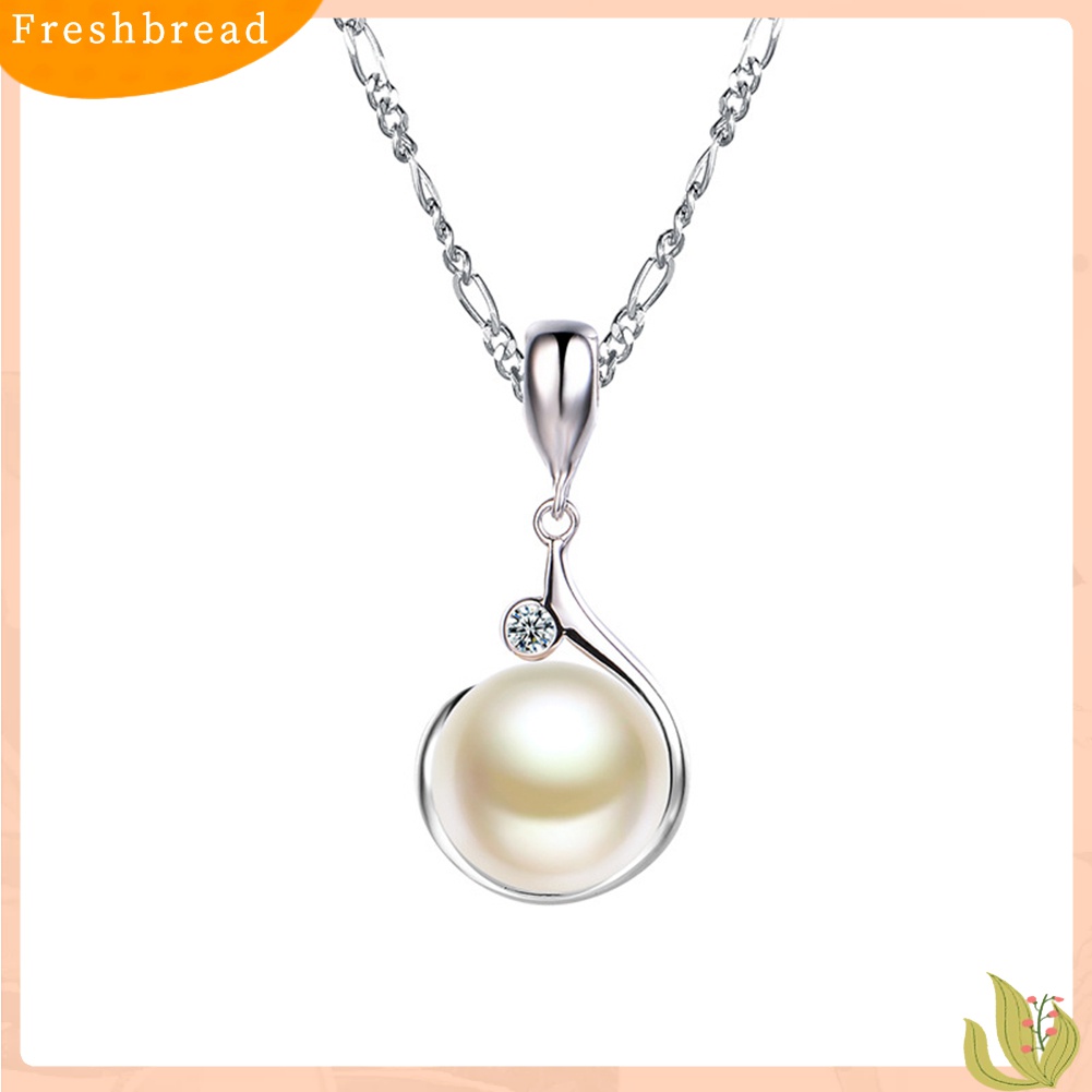 Terlaris Elegant Single Faux Pearl Pendant Necklace Choker Chain Women Gift Party Jewelry