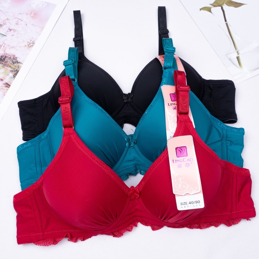 BEE - Bh Lingcao Original / Bra Push Up Bh Busa Tanpa Kawat Lingcao A5-A6 ORIGINAL