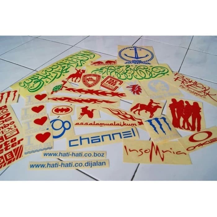 

perekat-pengikat- cutting sticker custom desain suka-suka - hitam -pengikat-perekat.