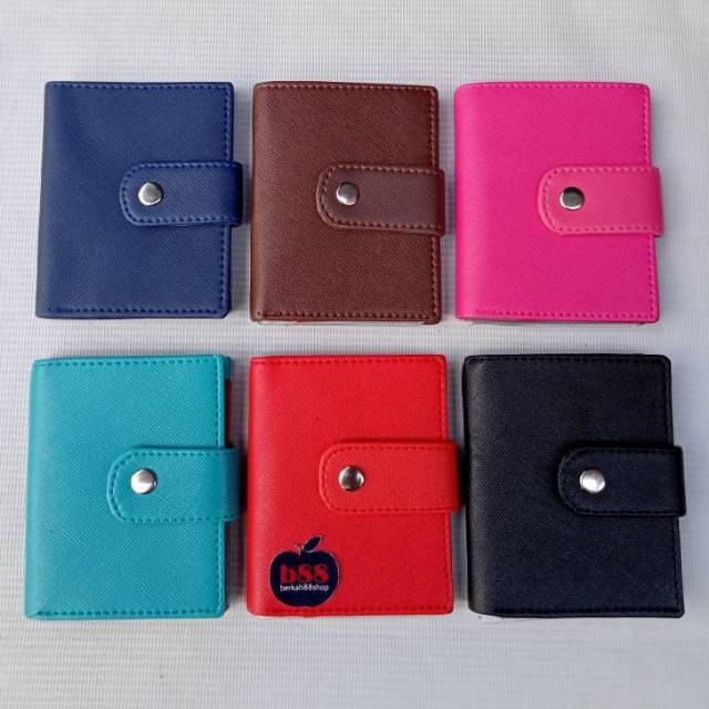 Card Holder Dompet Kartu 14 Slot 1 Slot Uang Premium Polos Series