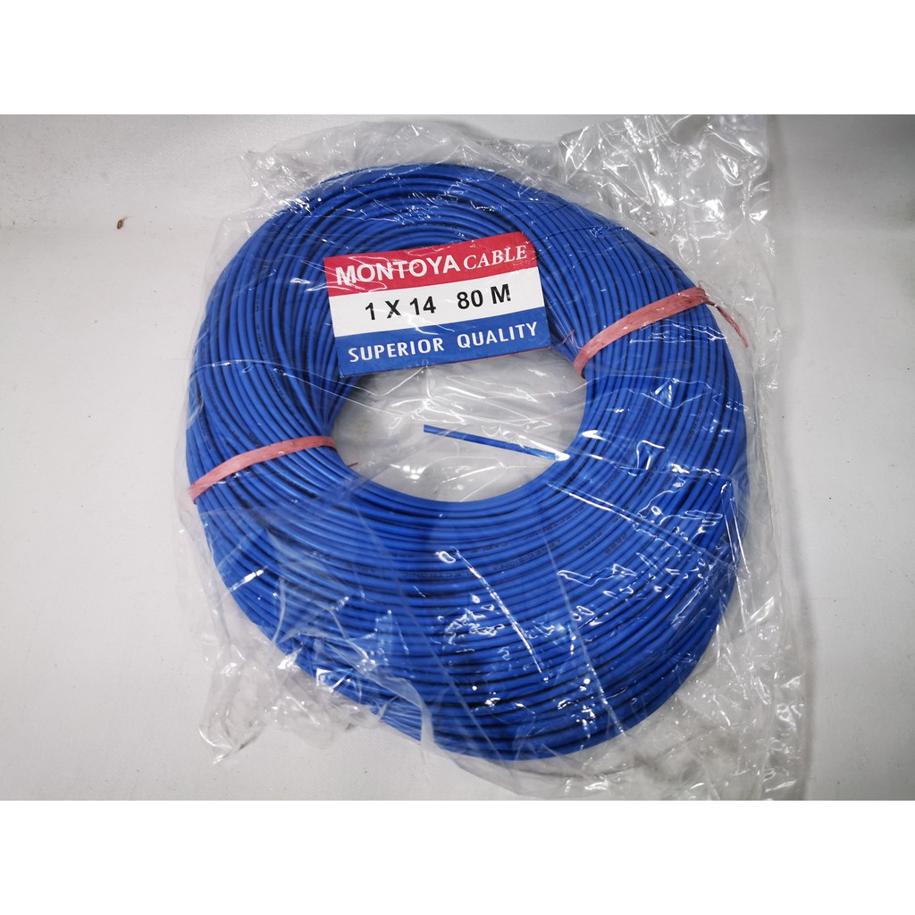 Kabel listrik Tunggal Serabut 1 x 14 Montoya 80 mtr per roll