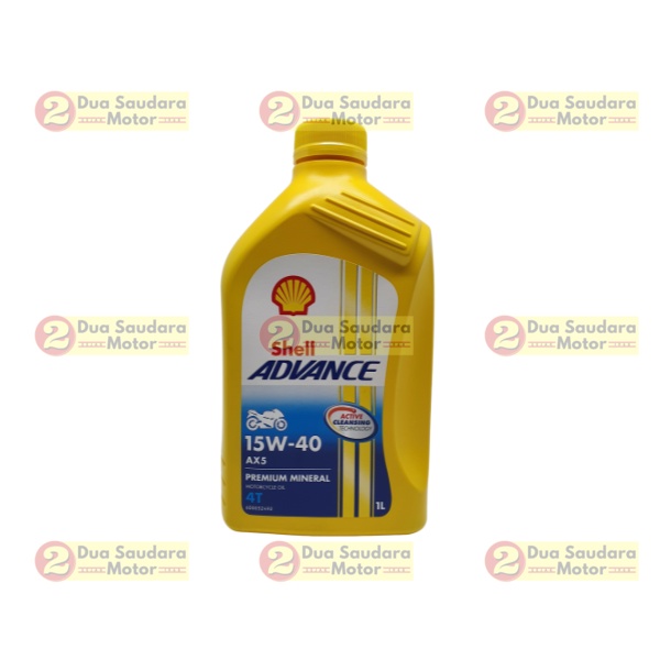 Oli Shell Advance AX5 Matic Kuning Motor 15W 40 1 liter