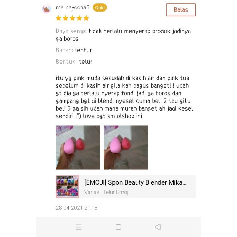 [MIKA KELINCI]Spon Beauty Blender Mika / Spon Make Up