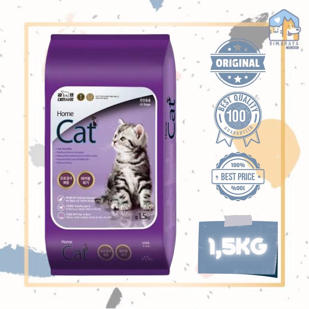 HOME CAT ALL STAGE DRY CAT FOOD / MAKANAN KUCING 1,5KG FRESHPACK