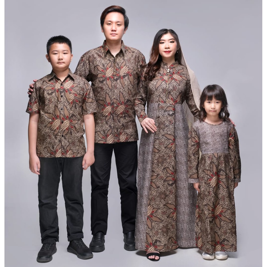 Zola_Batik Batik Couple Keluarga Shakira READY STOCK Batik Sarimbit Keluarga Gamis Keluarga Shakira 