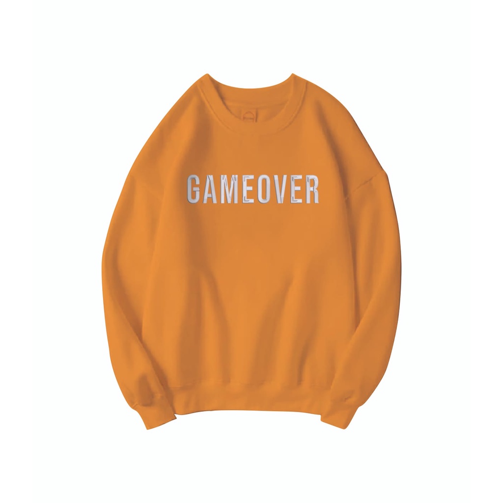 GAMEOVER BORDIR SWEATER UNISEX - ATASAN TEBAL TERLARIS
