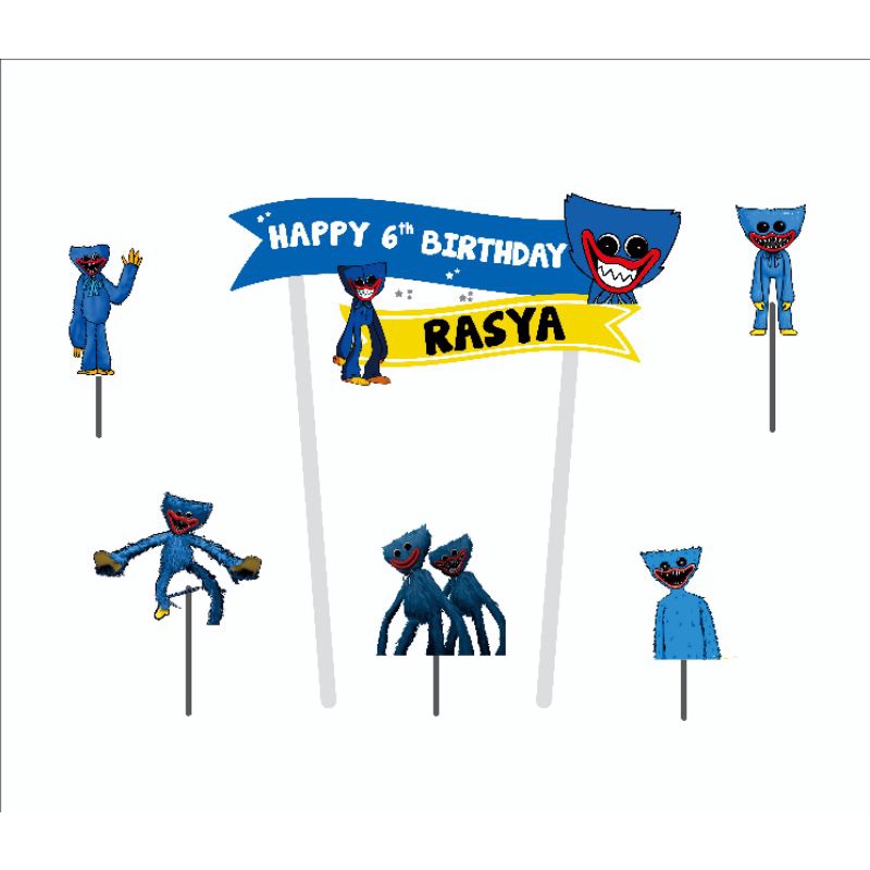 Topper Huggy Wuggy PAKE NAMA