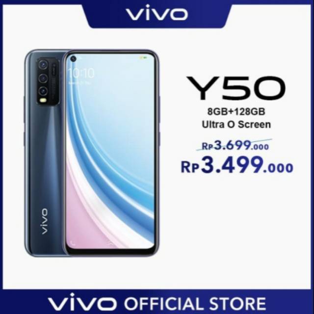 secon Vivo Y50 128gb ram 8gb
