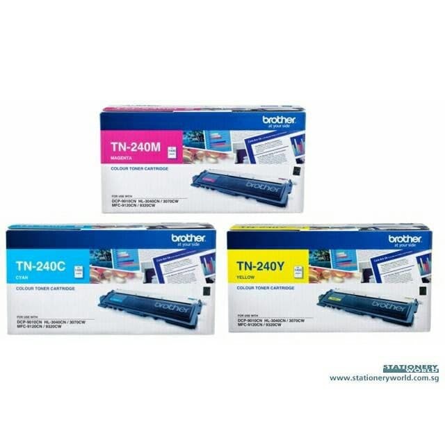 Brother Toner TN-240 Colour C/M/Y Original Resmi TN 240 / TN-240 C M Y