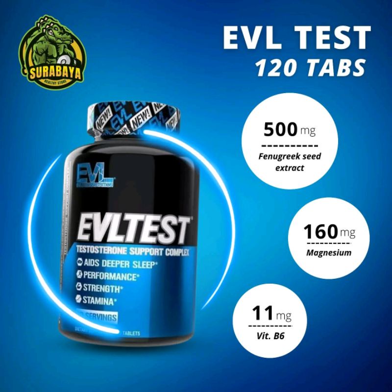 EVLTEST EVL TEST 120 TABLET TESTOSTERONE BOOSTER CAPSULES TESTO BOOST