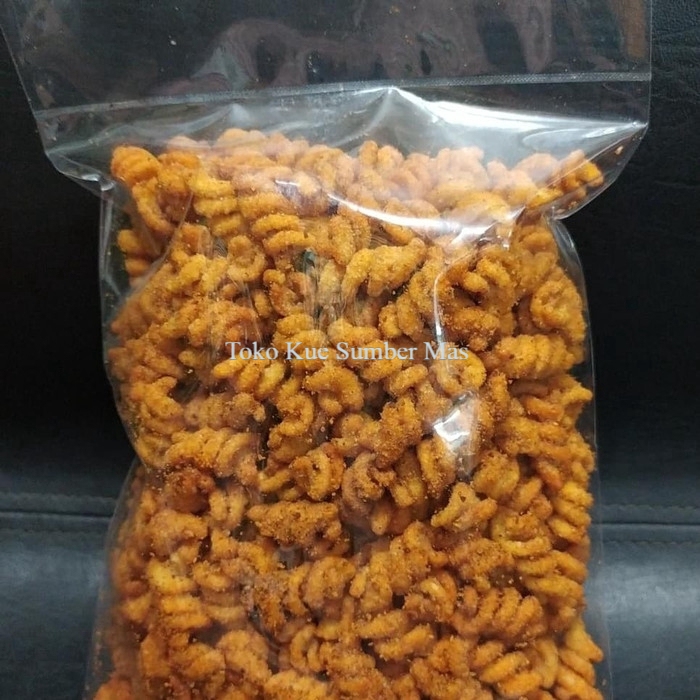 MAKARONI SPIRAL MACARONI SPIRAL RASA PEDES Berat bersih 250 gr - Pedas