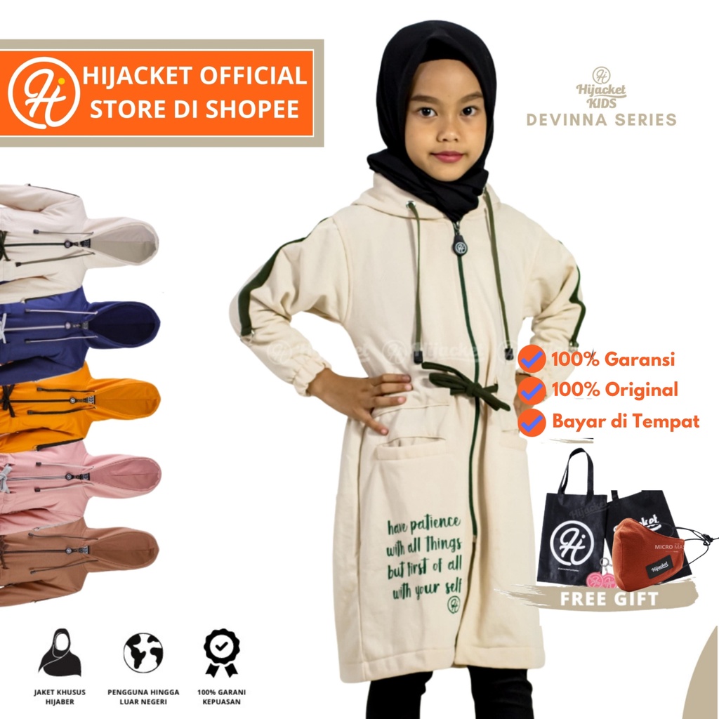 BARU !!  JAKET MUSLIMAH ANAK BY HIJACKET DEVINNA KIDS