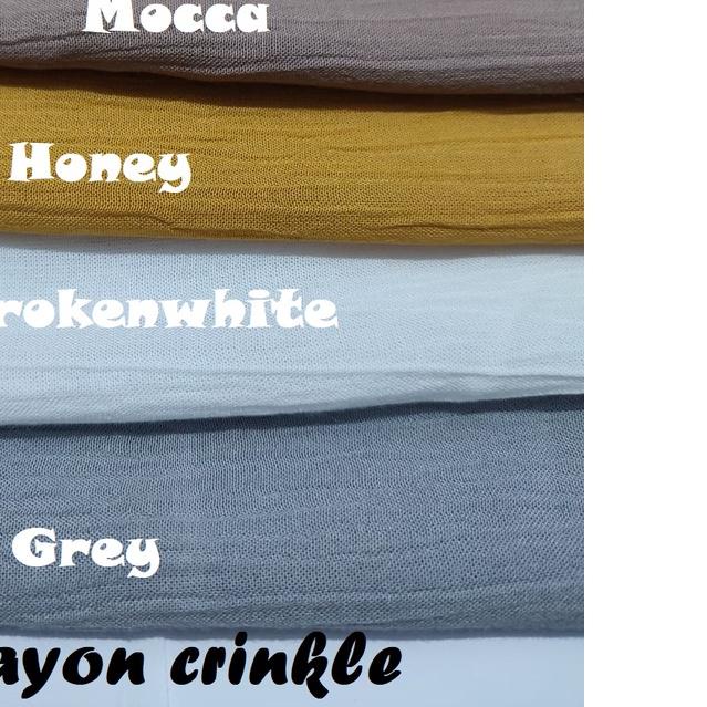 1 Meter Kain Rayon crinkle Premium/ Bahan Rayon krinkle