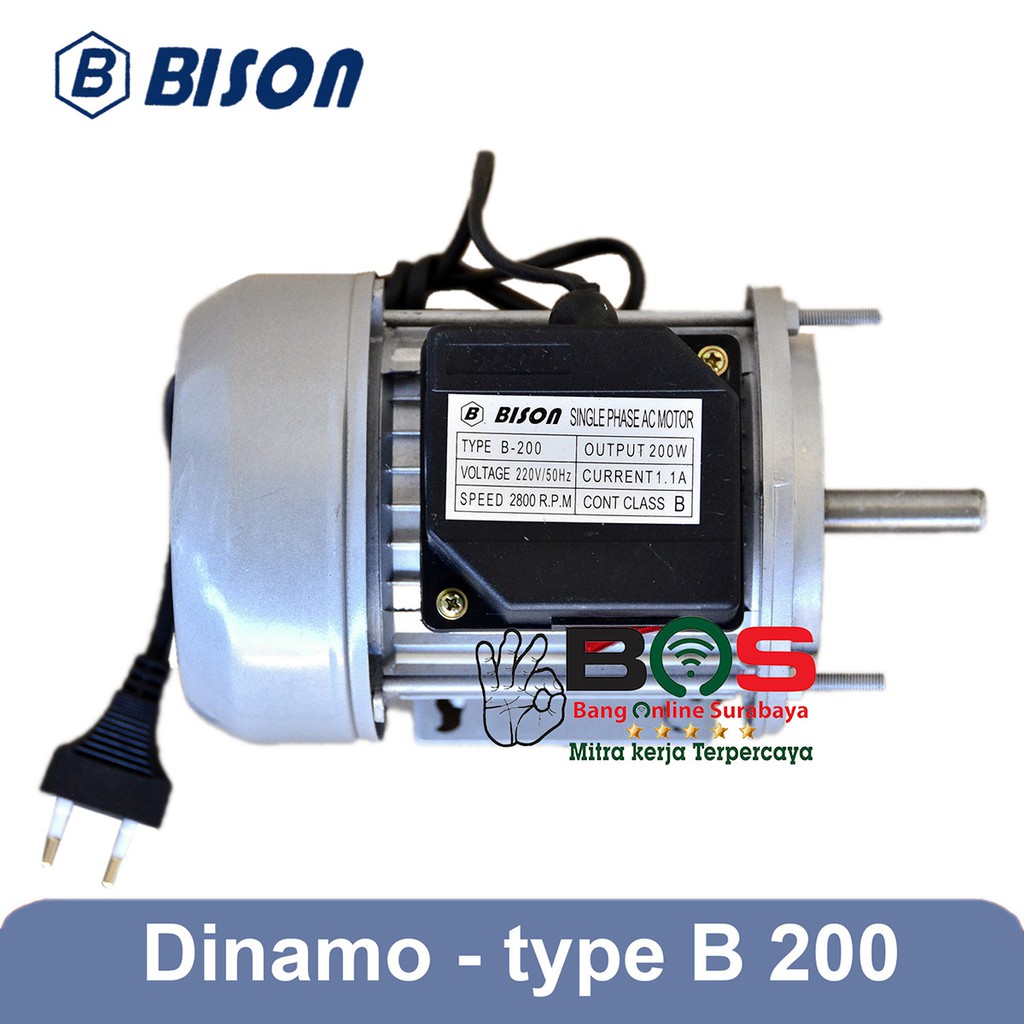 Dinamo Motor Mesin Parutan Portable Listrik Bison B-200 B200 B 200