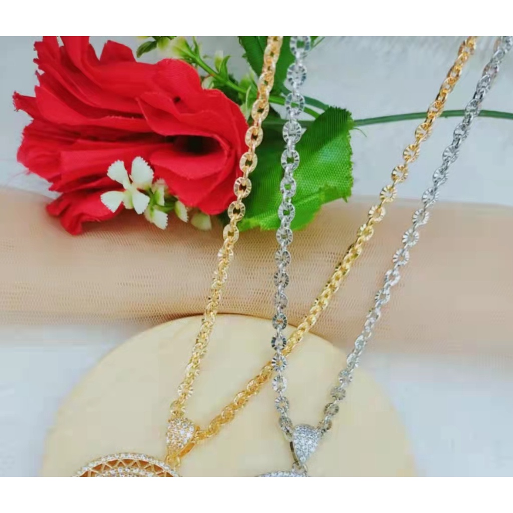 Kalung Dan Liontin Xuping Permata Full Lapis Emas L30-33