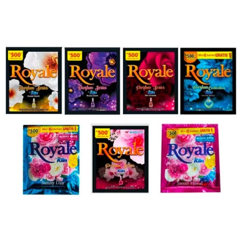 ROYALE SACHET 13ML/PEWANGI PAKAIAN GROSIR/ROYALE SACHET 12 RENTENG/TERMURAH PEWANGI PAKAIAN ROYALE S
