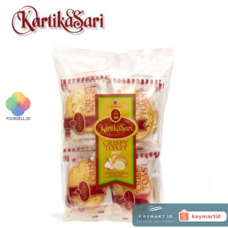 Kartika Sari - Crispy Toast GARLIC Kemasan Plastik Oleh Oleh Bandung Kartikasari