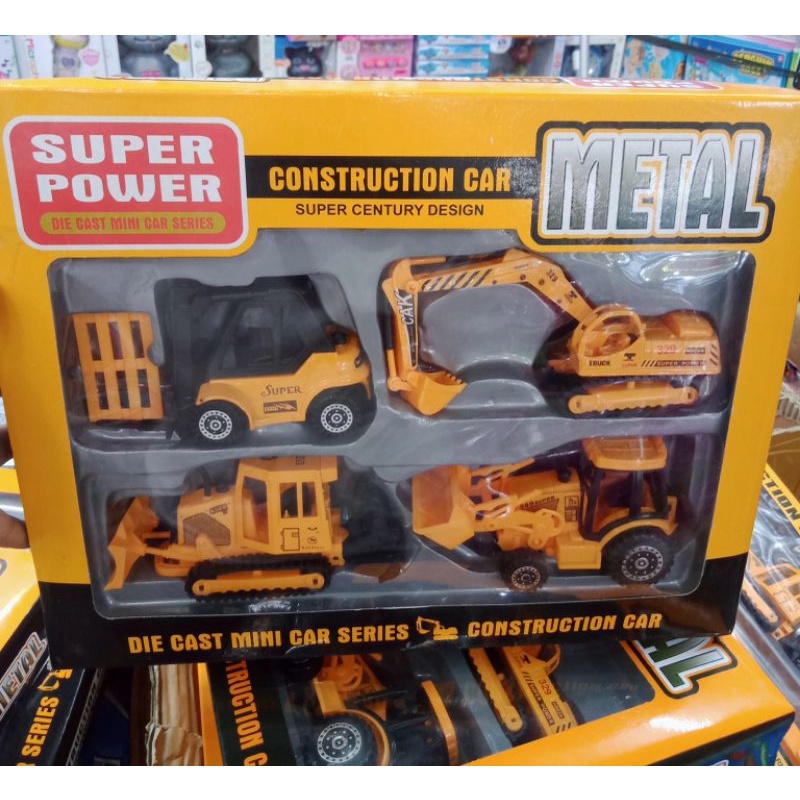 Mainan anak diecast construction metal -mainan koleksi truck