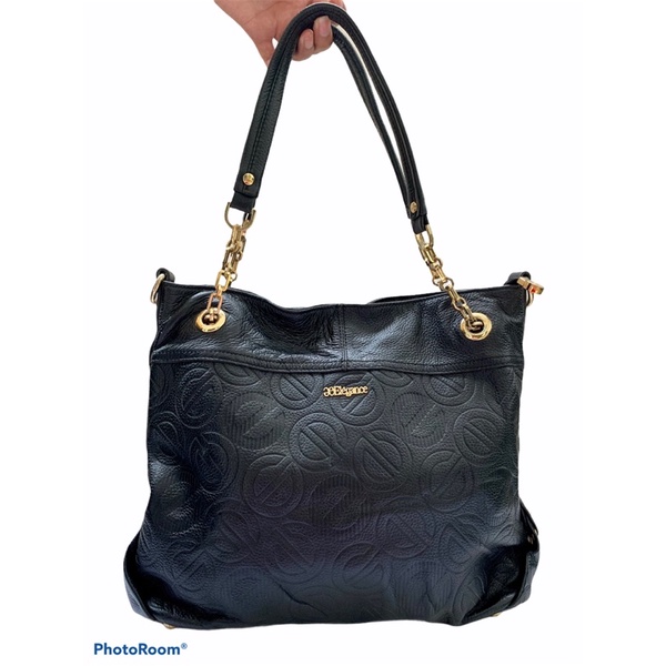 Preloved Elegance Tote Rantai full kulit asli