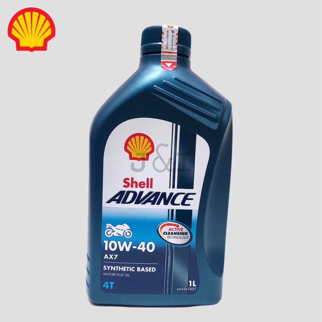 Oli Shell Advance AX7 10W-40 API SN JASO MA2 1 Liter