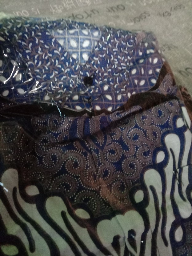 Kemeja Batik Pria Lengan Panjang Size M L Xl Xxl  Bswart Batik Hrb026 Kenongo Hem