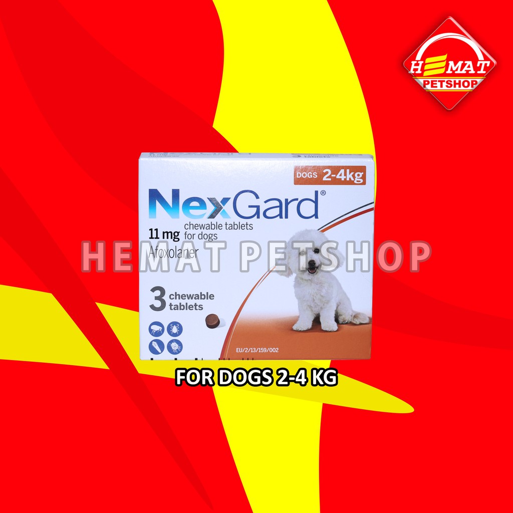 Obat Kutu Tungau Demodex Anjing NexGard Tablet