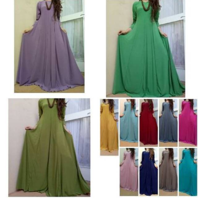 Gamis jersey pecah 8 merk AIN