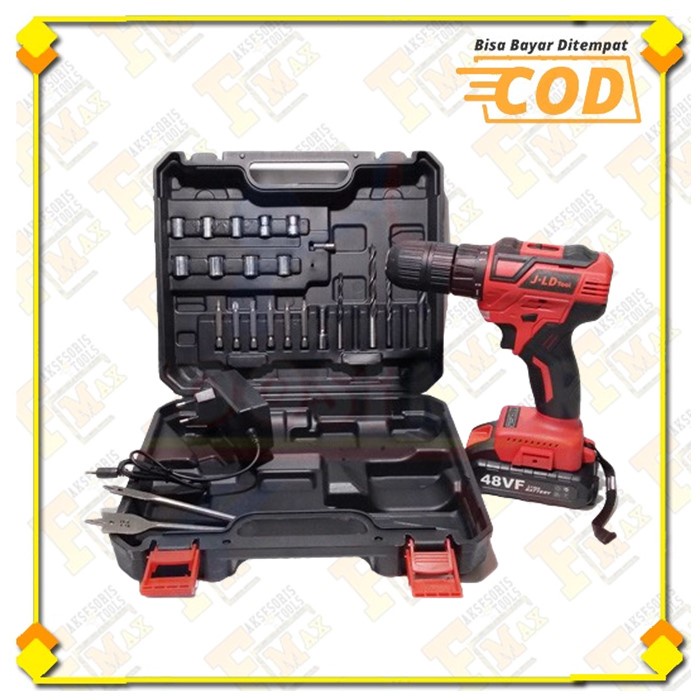 Jual Jld Bor Baterai Murah 48 Volt Mesin Bor Cordless Impact Drill 2 ...