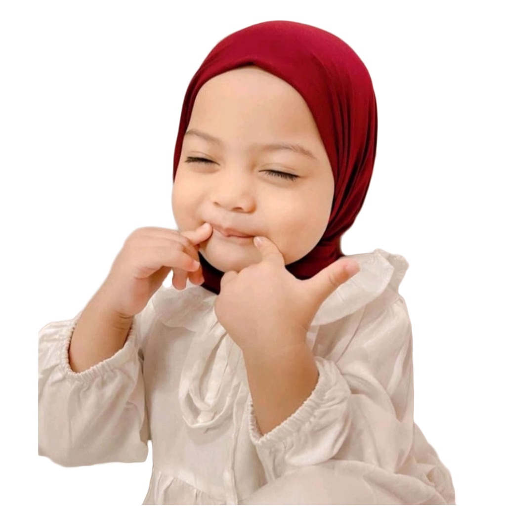 Pashmina Anak Camila Pashtan Anak Jersey Premium Hijab Pasmina Instan Camilla Jilbab Bayi 0 sampai 6 Tahun Kerudung 1 Slup Adem Aman Tanpa Peniti