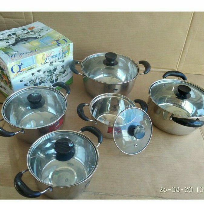 Q2 Panci Set Korean Pot Q2-8812 5 pcs