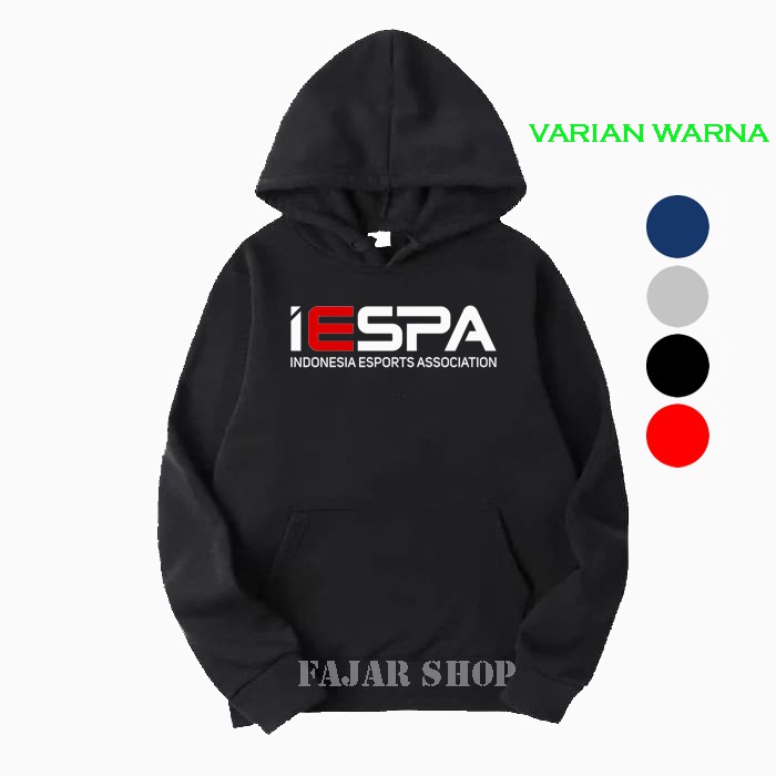 JAKET SWEATER HOODIE IESPA INDONESIA ESPROT ASSOCIATION LOGO