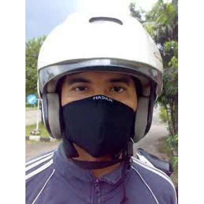 Masker Motor Masker Hidung Mulut Hitam Power/Dust Fog Protection