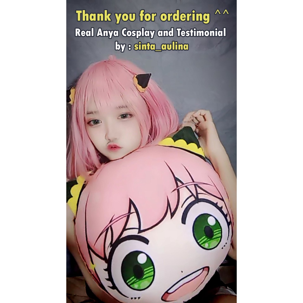 Bantal Bulat Moe Anime Spy X Family Anya Forger