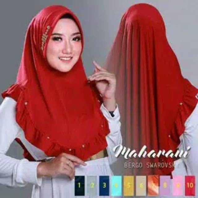 Jilbab instan maharani warna dusty pink