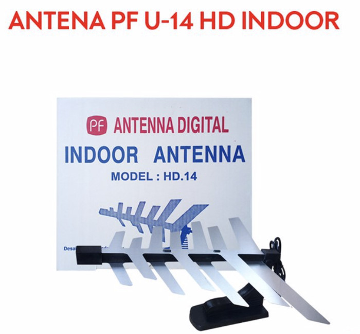 PF Antenna Digital HD U14 / Antena Digital Indoor Model Pesawat / Anten TV Siaran Piala Eropa EURO