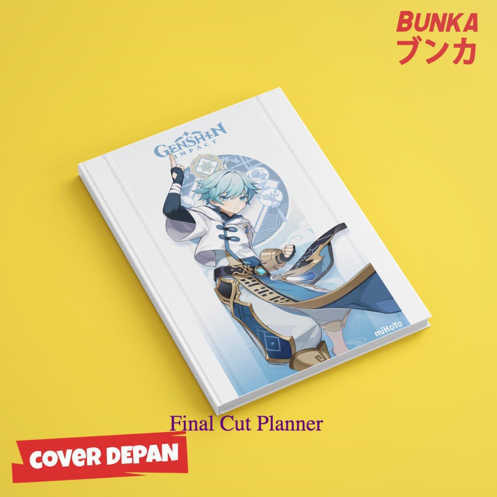 

Buku tulis polos/bergaris Game Genshin Impact Chongyun Hardcover A5 Buku Tulis Catatan Notes Agenda Planner Jurnal