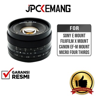 7Artisans 50mm f1.8 For Micro Four Thirds / Sony E / Fujifilm X Mount / Canon EF-M Garansi Resmi