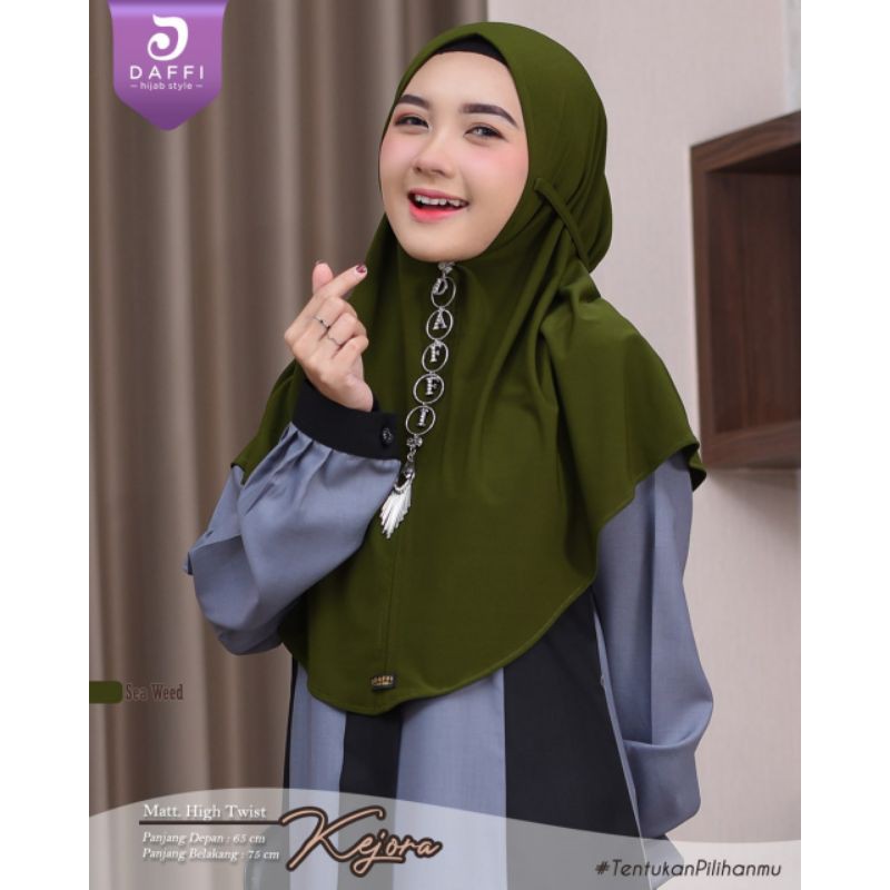 KEJORA Hijab Instan Hijab Tali Hijab Remaja Jersey Higttwist ORI Daffi Hijab