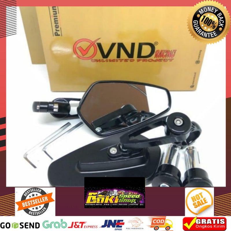 MURAH Spion Jalu Oval VND cnc Kaca Putih Spion Jalu VND Model Oval Universal