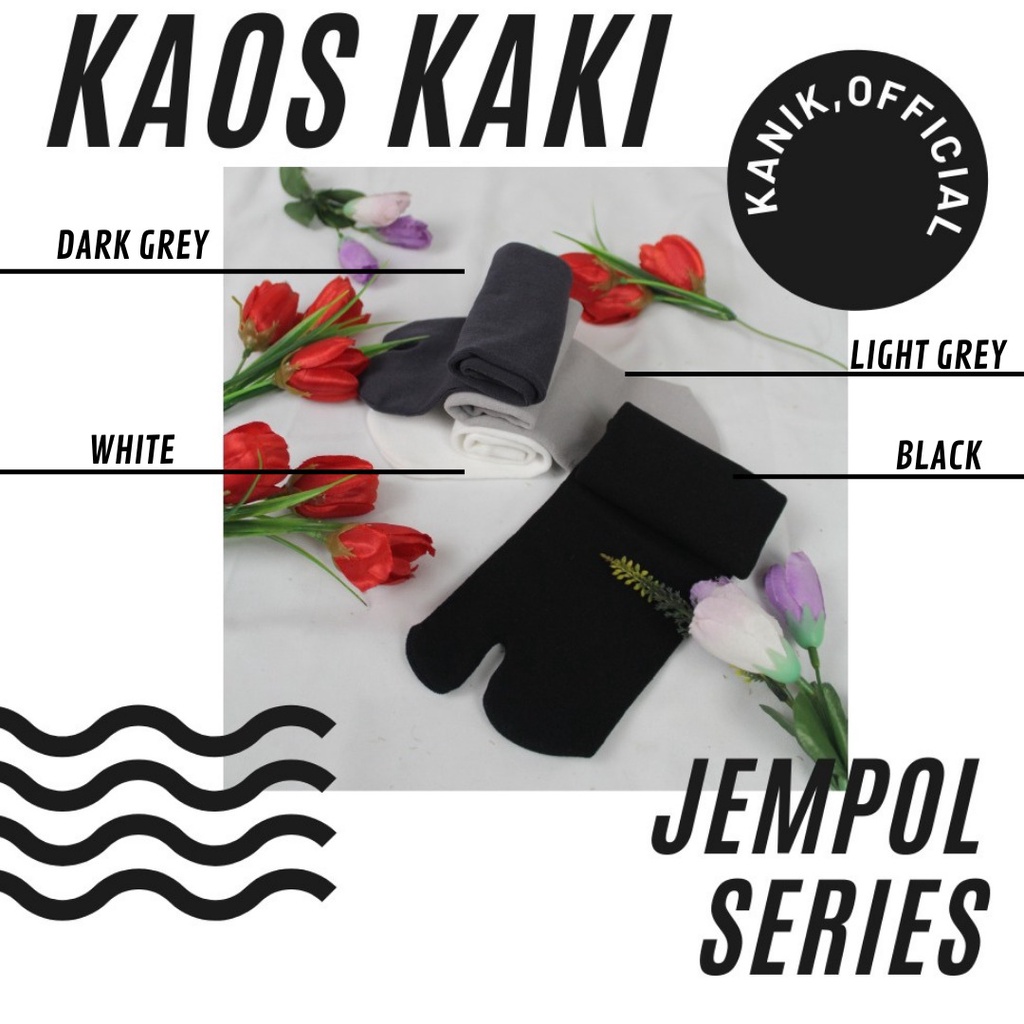 KANIK - KAOS KAKI JEMPOL BASIC POLOS Ukuran M