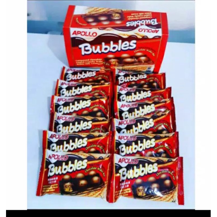 

apollo bubbles biskut coklat berkrim chocolate wafer bar