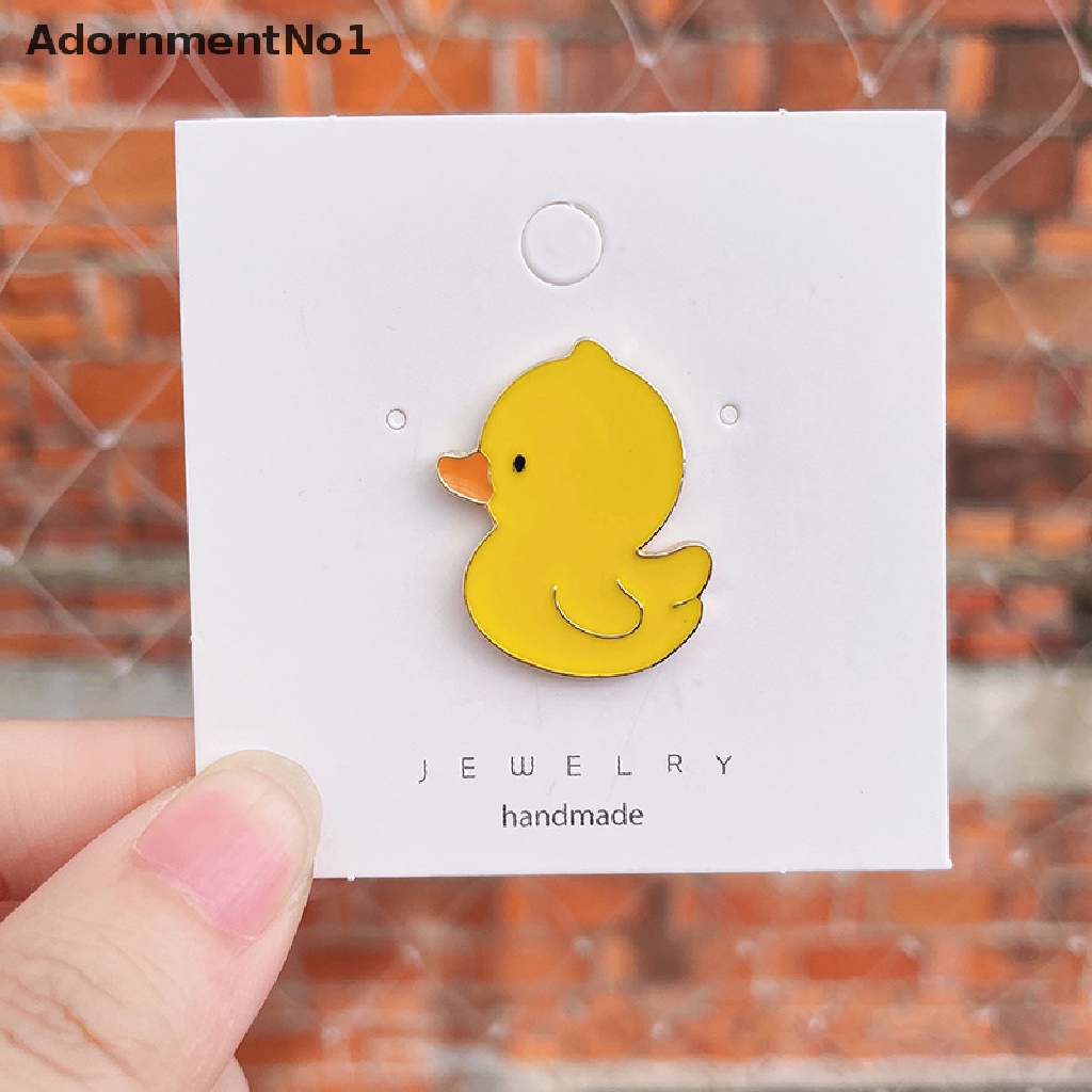 (AdornmentNo1) Bros Pin Enamel Desain Bebek Kuning Lucu