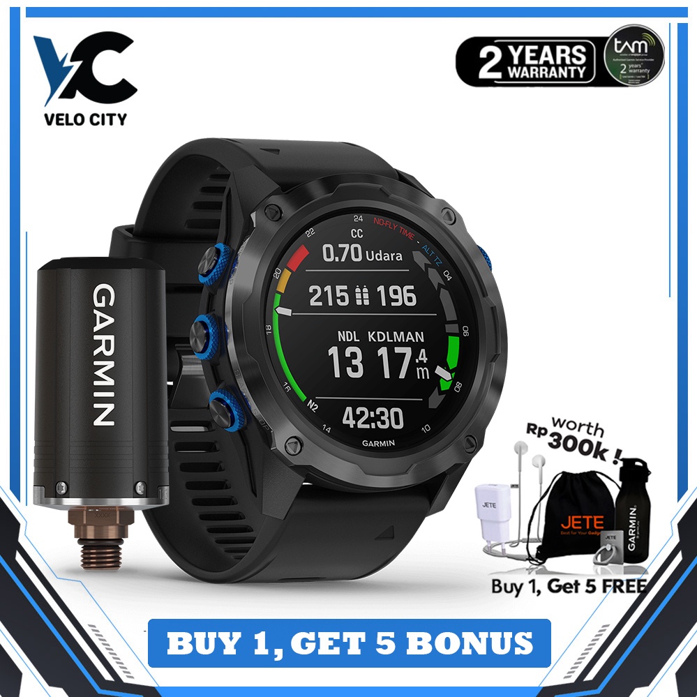 Garmin Descent Mk2i Bundling with T1 Transmitter - Garansi TAM