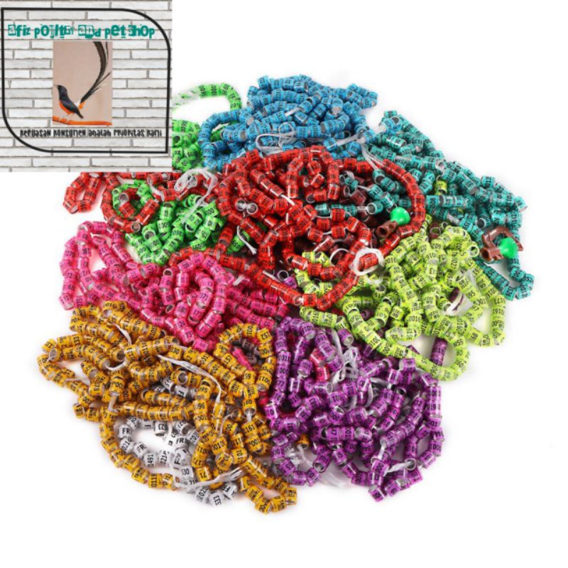 RING 8 MM UNTUK KAKI BURUNG MERPATI / BURUNG DARA