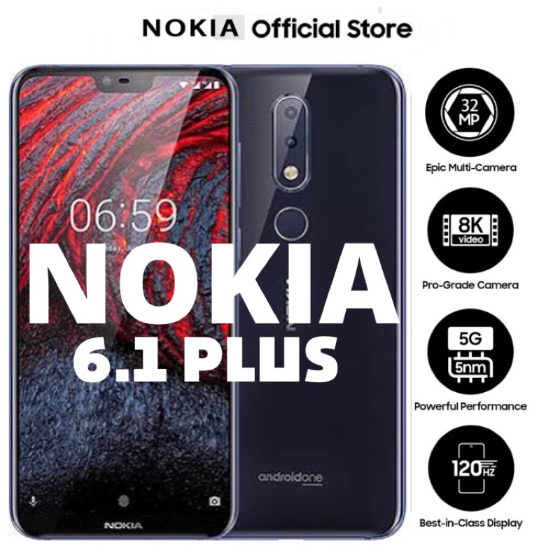 [BARU] NOKIA 6.1Plus 4/64GB GARANSI RESMI NOKIA