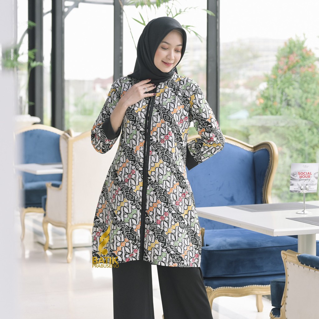 BATIK PRABUSENO TUNIK JASMIN BATIK WANITA PRABUSENO / ATASAN WANITA / TUNIK WANITA / BLOUSE WANITA