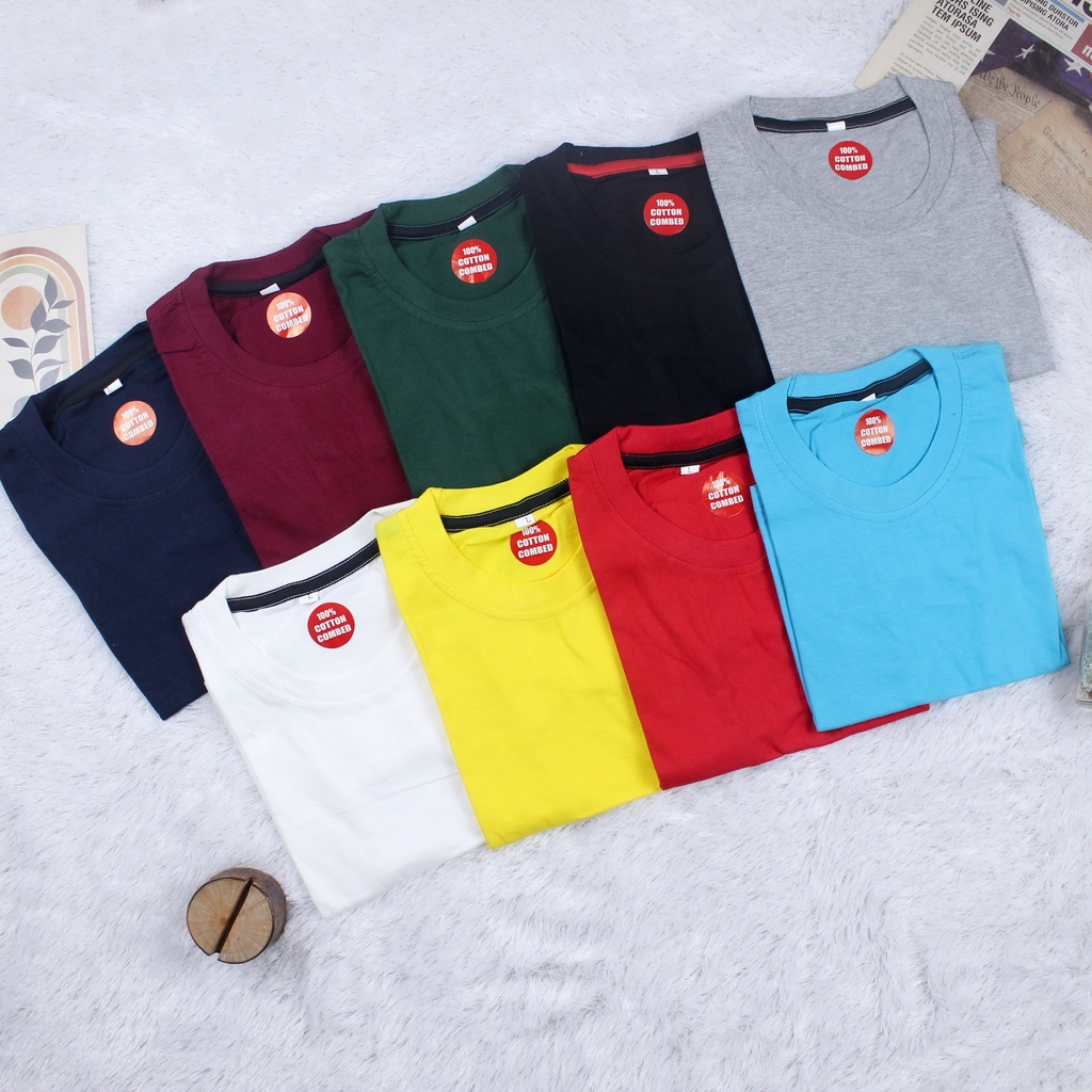 RX Fashion Kaos Polos Oneck Anak-anak bahan katun tersedia ukuran S-XL