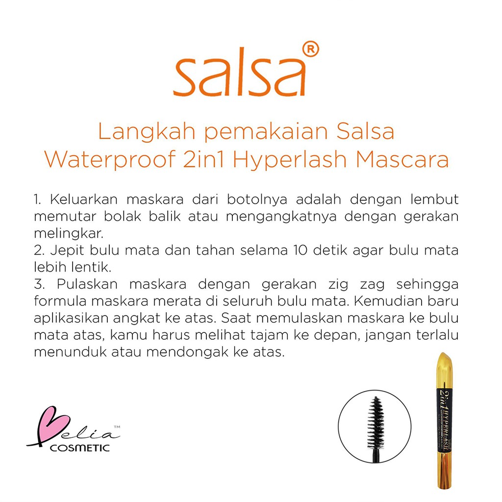 ❤ BELIA ❤ SALSA 2in 1 Hyperlash Eye Liner + Mascara 5gr | Master Eyeliner 5 mL 2 in 1 2in1