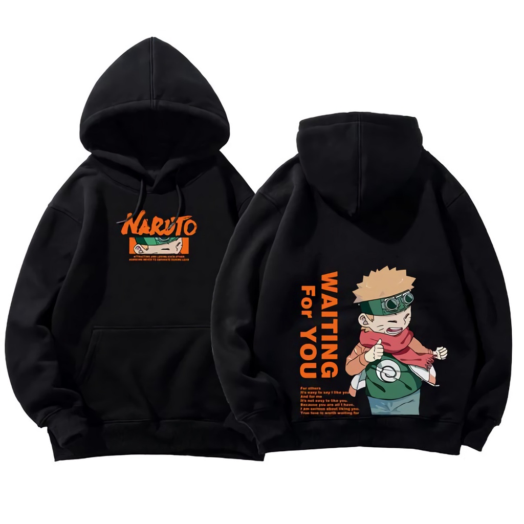 Hoodie Naruto x Hinata Couple Anime Manga Premium Unisex