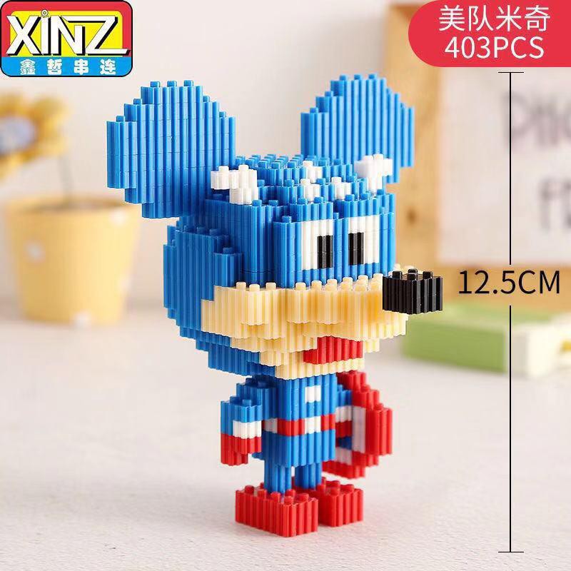 Nano Block Mainan Edukasi Disney x Marvel Mickey High Quality 403 pcs